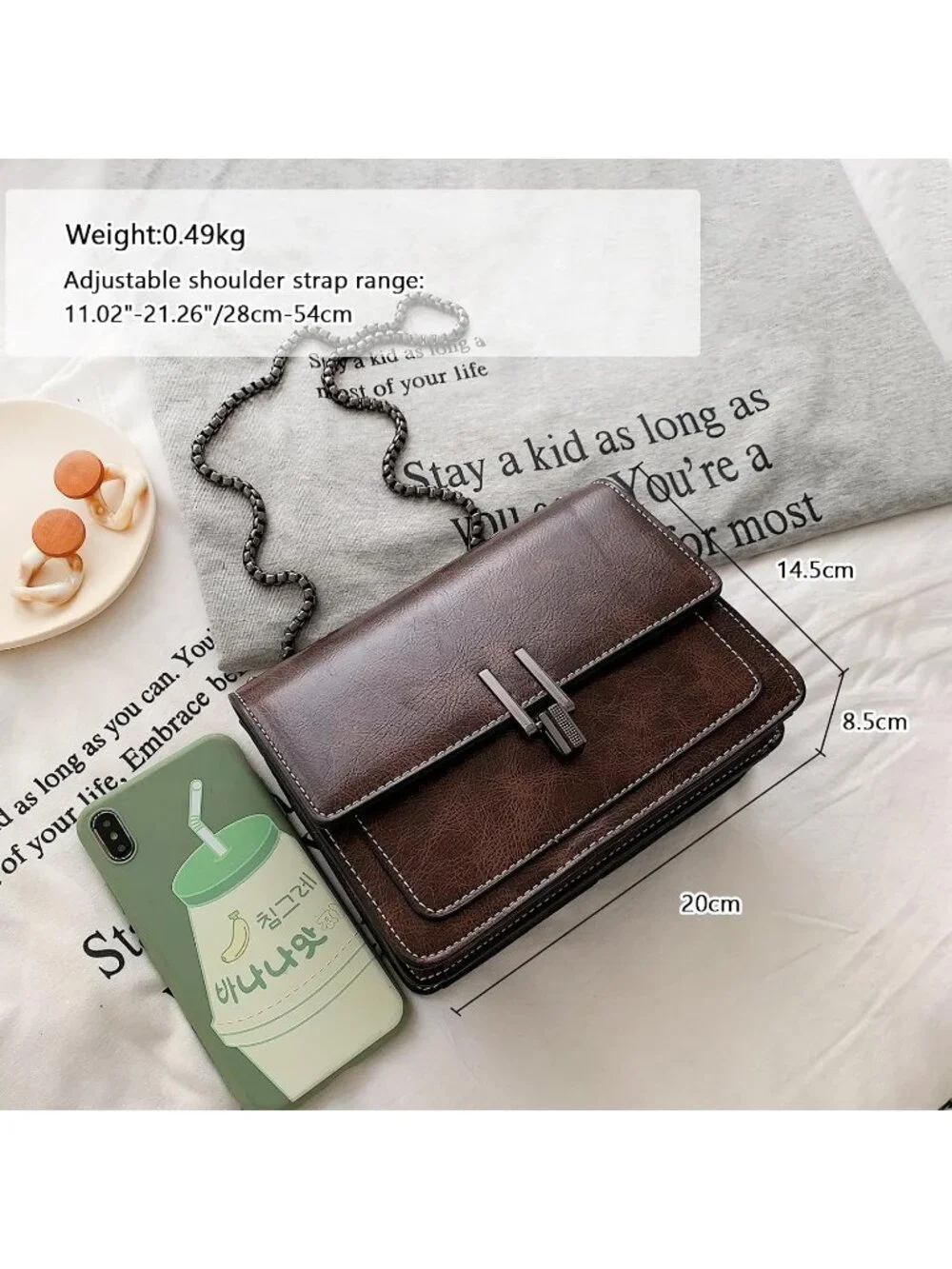 Womens Green Quilted Small Pu Leather Shoulder Purse Chain Crossbody Bag